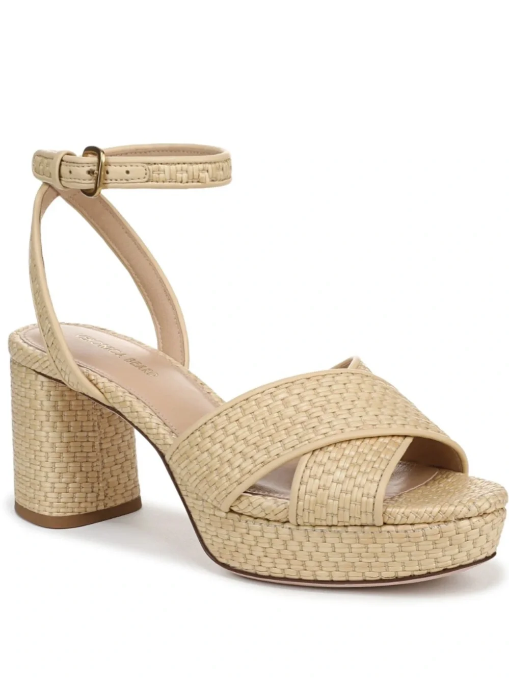 Veronica Beard beige platform sandals